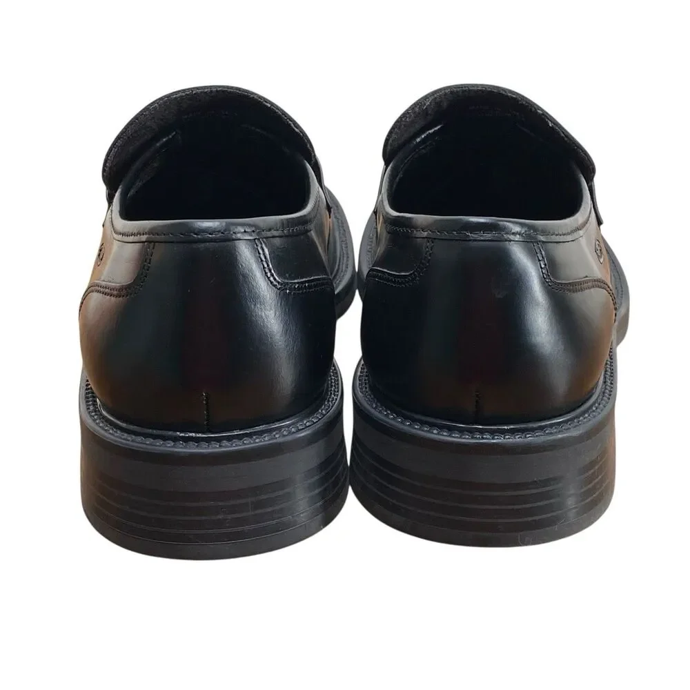 Skechers Y2K Collection Men's Black Leather Slip-On Casual Shoes Sz 9.5 M‎